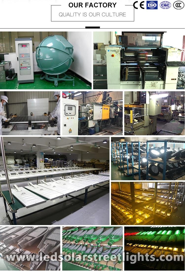 Production process of solar street light with battery