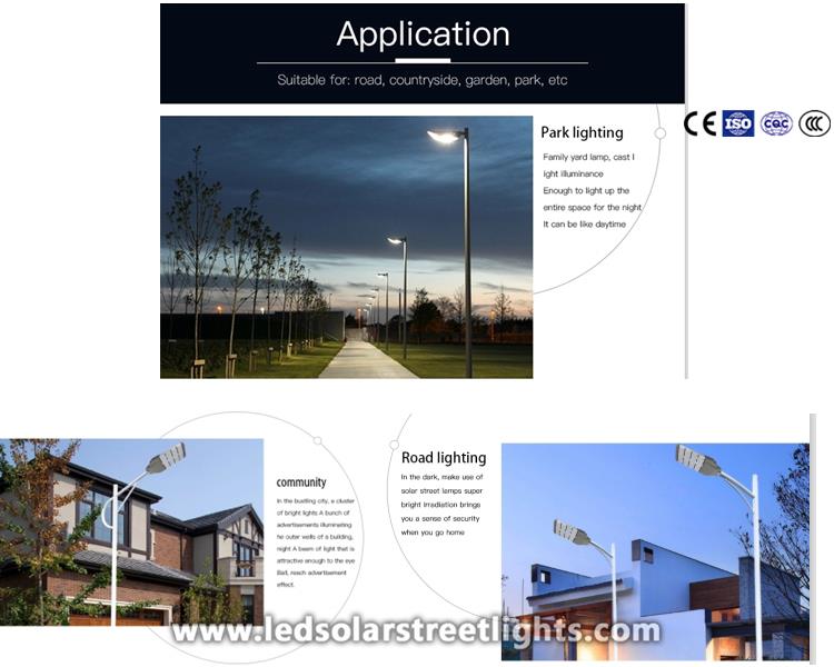 applied of 120w led street light