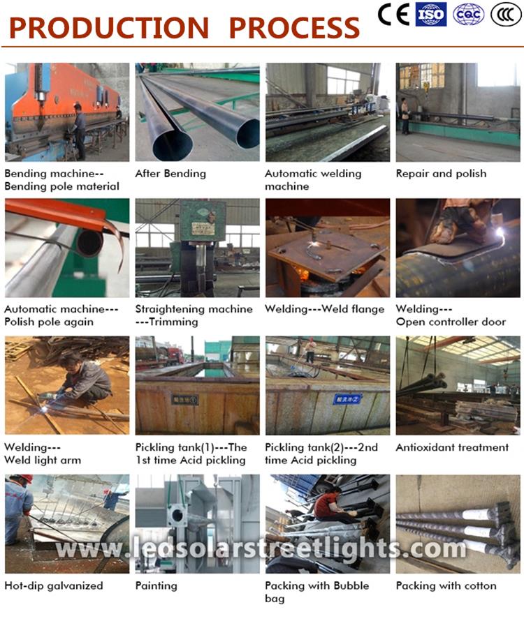 Production Process of Street Light Pole